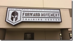 Forward movement sign